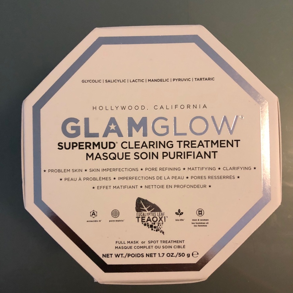 NIB GLAMGLOW SUPERMUD Activated Charcoal Treatment
